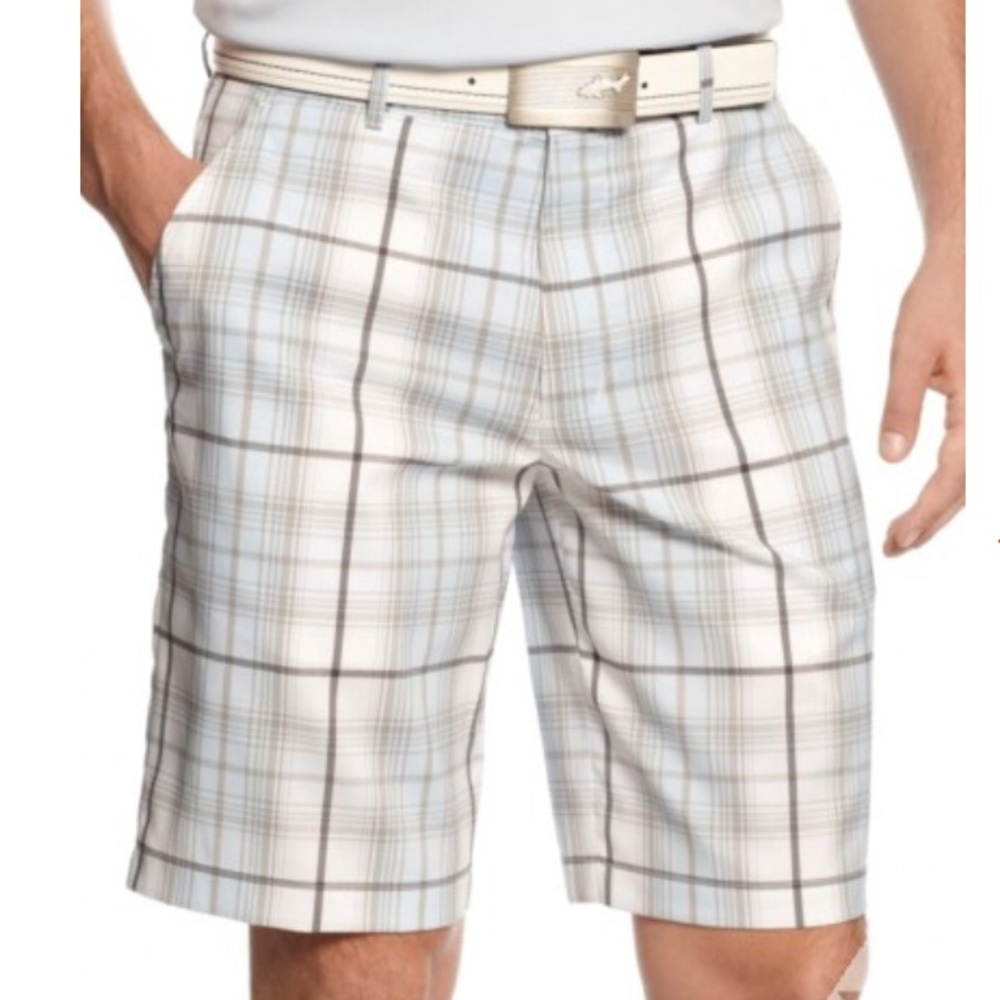 Greg Norman Men Plaid Bamboo Bermuda Shorts 32. - Picture 3 of 8